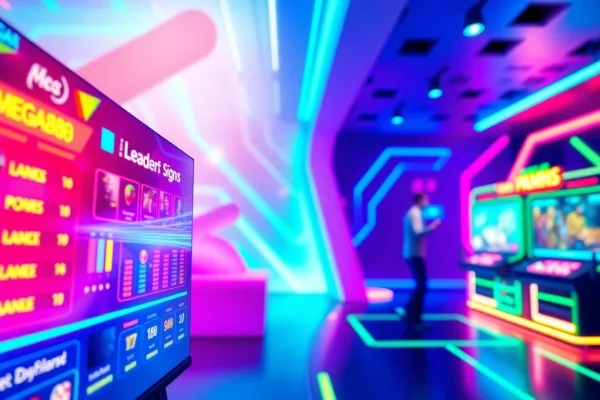 Engaging interface for awin66 featuring vibrant online gaming elements with top game leaderboards.