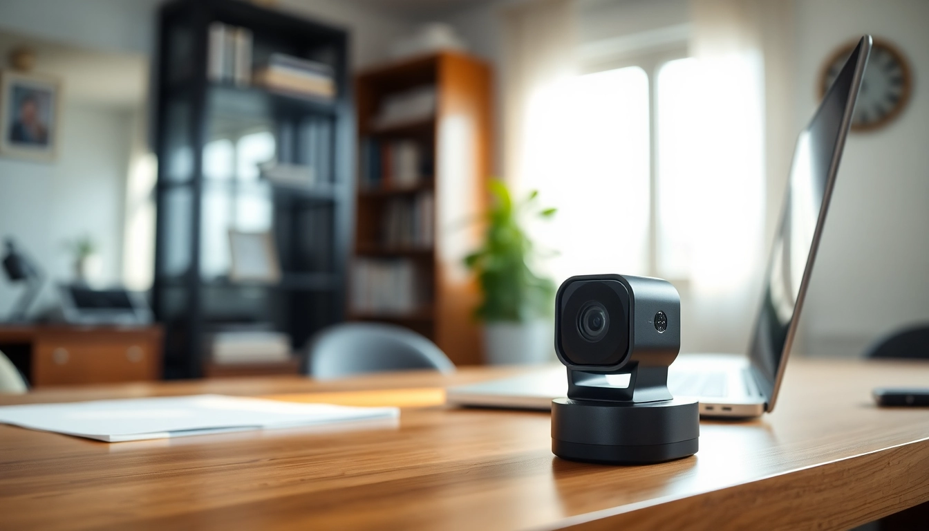 Monitor discreet activities with a sleek caméra espion positioned elegantly on a desk.